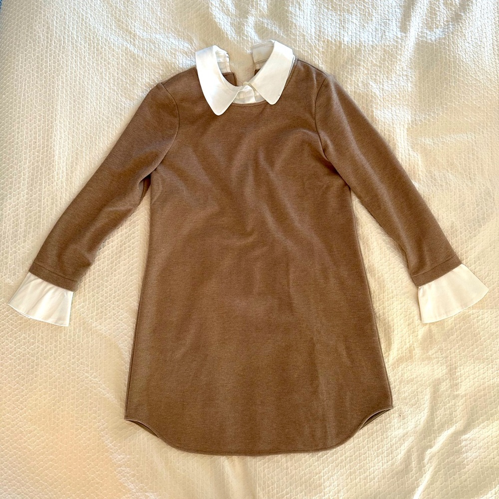 Tuckernuck mixed media collared dress.